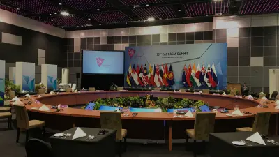 Los técnicos de Congress Rental equiparon cada reunión entre los líderes mundiales según fuera necesario en cada situación.