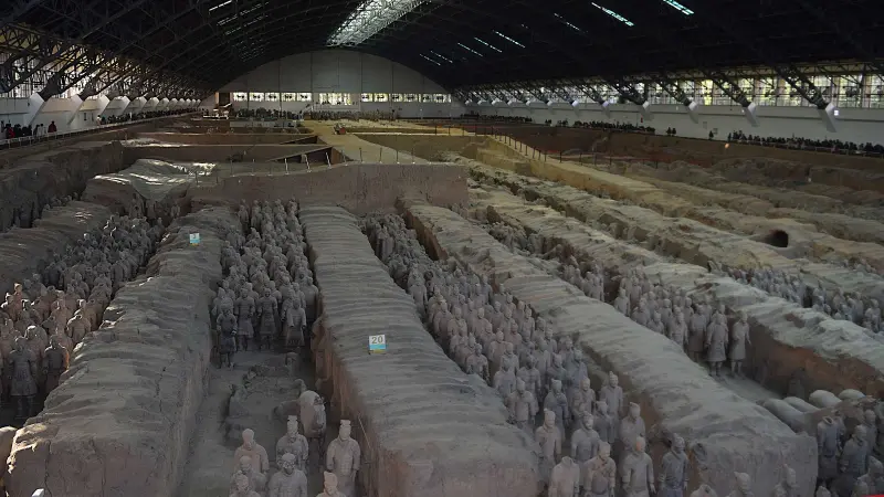 Exhibition hall of Terracotta Warriors Museum in China