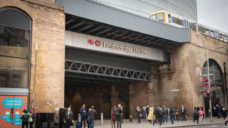 Entrance into the London Bridge Station