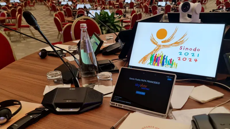 Conference System on table in conference room