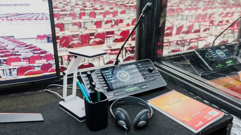 DICENTIS Interpreter desk at United Nations Conference