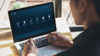 woman in front of a monitor