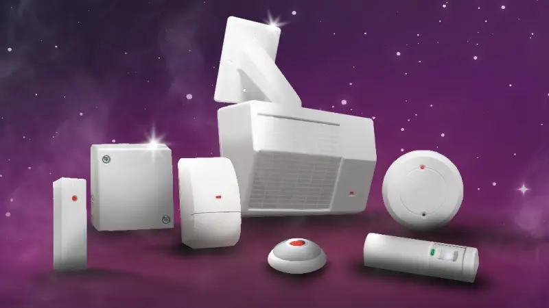 A night sky with the portfolio of Bosch intrusion specialty sensors and detectors