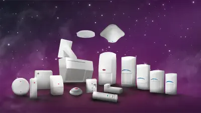 A night sky with the portfolio of Bosch intrusion specialty sensors and detectors